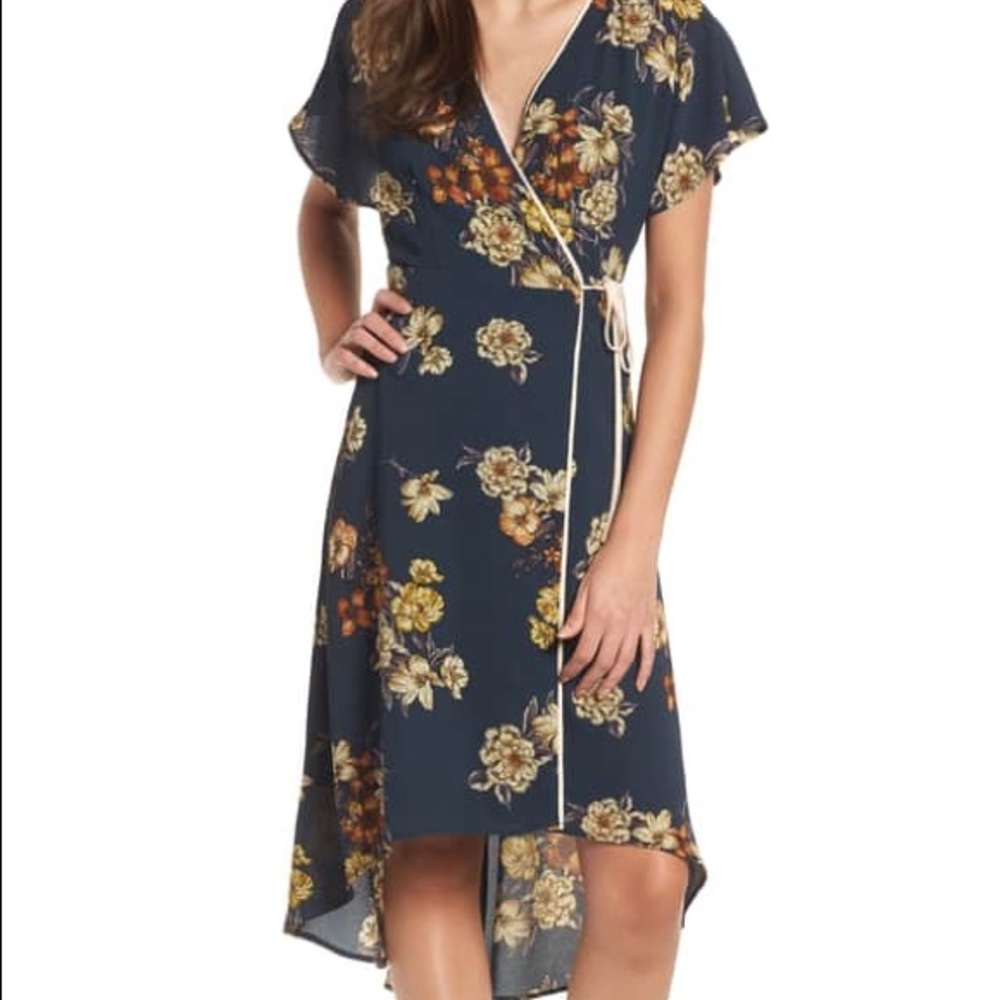 (NWOT) Leith/Nordstrom Floral Wrap Dress